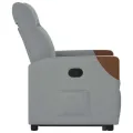 Fauteuil inclinable Gris clair Tissu