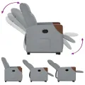 Fauteuil inclinable Gris clair Tissu