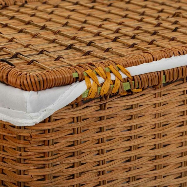 Cesto per i Panni Sporchi Alexandra House Living Marrone Poliestere Ra