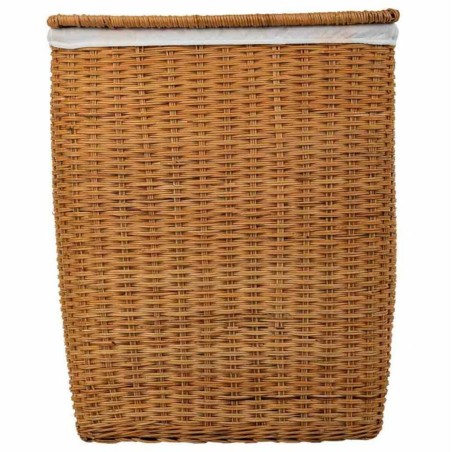 Laundry basket Alexandra House Living Brown Polyester Rattan 33 x 59 x