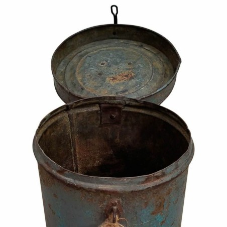 Decorative canister Alexandra House Living Blue Iron Traditional style