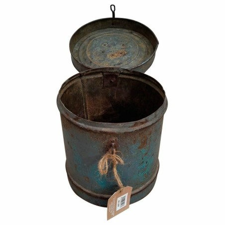 Decorative canister Alexandra House Living Blue Iron Traditional style