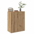 Buffet chêne artisanal 60x30x75 cm bois d'ingénierie