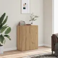 Buffet chêne artisanal 60x30x75 cm bois d'ingénierie