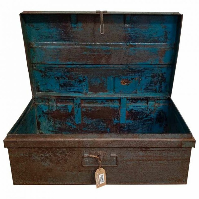 Valise décorative Alexandra House Living Marron Fer Style artisanal 4