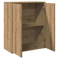 Buffet chêne artisanal 60x30x75 cm bois d'ingénierie