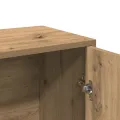 Buffet chêne artisanal 60x30x75 cm bois d'ingénierie