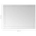 Miroir mural 60x50 cm Verre