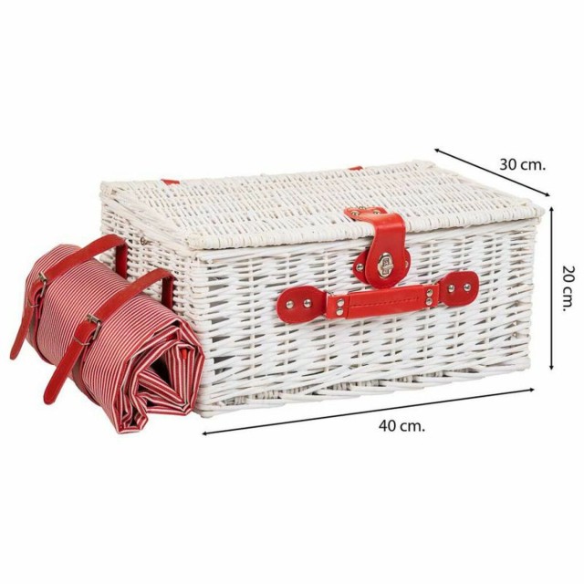 Cestino da Picnic Alexandra House Living Bianco vimini