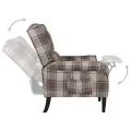 Fauteuil inclinable Beige Tissu