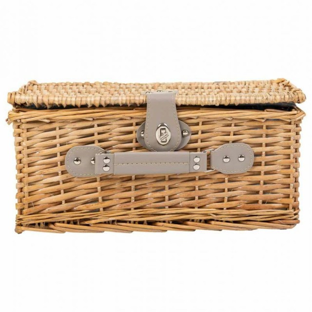 Cesta de Picnic Alexandra House Living Gris Natural Mimbre