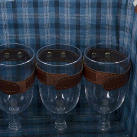 Cesta de Picnic Alexandra House Living Chocolate Mimbre 2