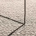 Tapis ZIZUR crème 240x240 cm aspect de jute intérieur extérieur