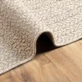 Tapis ZIZUR crème 240x240 cm aspect de jute intérieur extérieur