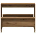 Ensemble table à manger et bancs 3 pcs bois d'ingénierie