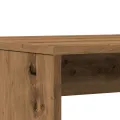 Ensemble table à manger et bancs 3 pcs bois d'ingénierie
