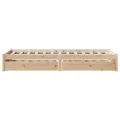 Cadre de lit sans matelas 90x200 cm bois de pin massif