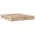 Cadre de lit sans matelas 180x200 cm bois massif de pin