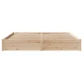 Cadre de lit sans matelas 180x200 cm bois massif de pin