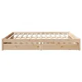 Cadre de lit sans matelas 180x200 cm bois massif de pin