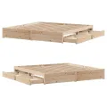 Cadre de lit sans matelas 180x200 cm bois massif de pin