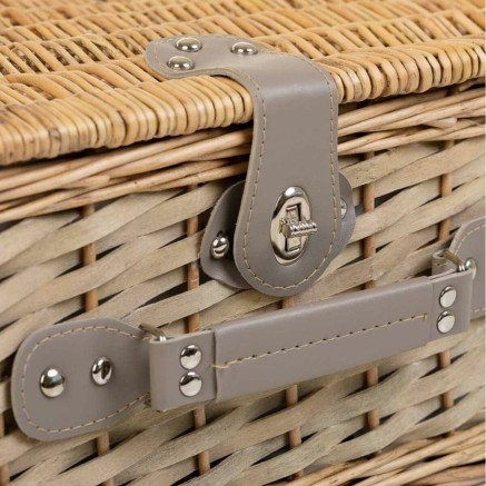 Picknickkorb Alexandra House Living Grau natürlich korb 2