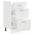Armoire de plancher blanc 40x46x81,5 cm bois d'ingénierie