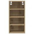 Armoire suspendue chêne artisanal 30x29,5x60 cm bois ingénierie