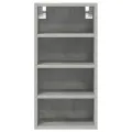 Armoire suspendue gris béton 30x29,5x60 cm bois d'ingénierie