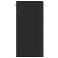 Armoire suspendue noir 40x29,5x60 cm bois d'ingénierie