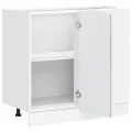 Armoire de cuisine Porto gris béton bois d'ingénierie