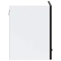 Armoire murale de cuisine Porto noir bois d'ingénierie