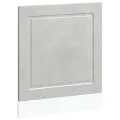 Panneau de lave-vaisselle Porto gris béton 60x1,5x67 cm