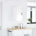 Armoire murale de cuisine Porto blanc brillant bois ingénierie