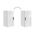 Armoire murale de cuisine Porto blanc brillant bois ingénierie
