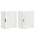 Armoires murales de cuisine 2 pcs Porto blanc bois d'ingénierie