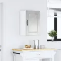 Armoire murale de cuisine Porto gris béton bois d'ingénierie