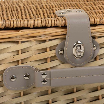 Picnic Basket Alexandra House Living Grey Natural wicker 2