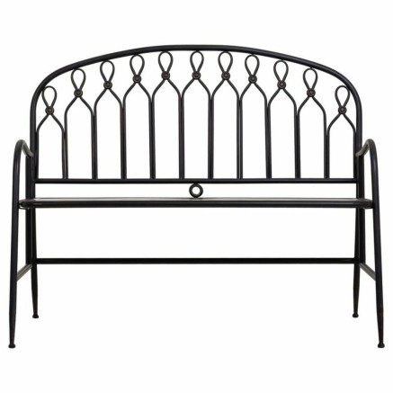 Banc Alexandra House Living Noir Métal 56 x 98 x 118 cm 2