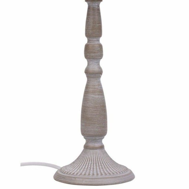 Lampe de bureau Alexandra House Living Blanc Gris Métal Tissu 220-240