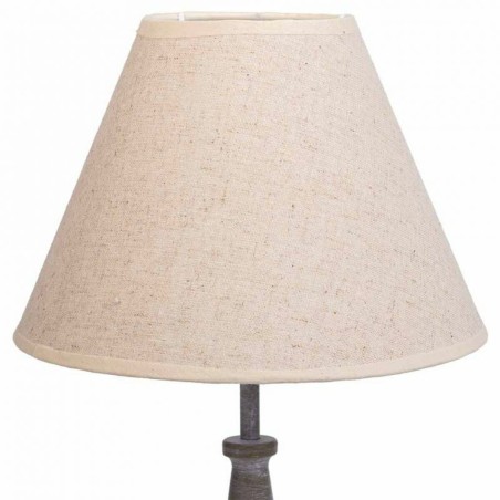 Lampe de bureau Alexandra House Living Blanc Gris Métal Tissu 220-240