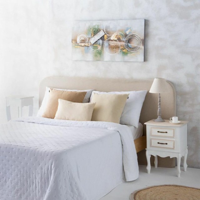 Desk lamp Alexandra House Living White Grey Metal Cloth 220-240 V 23 x