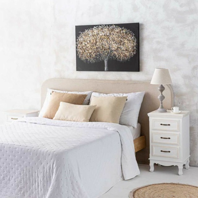 Desk lamp Alexandra House Living White Grey Metal Cloth 220-240 V 25 x