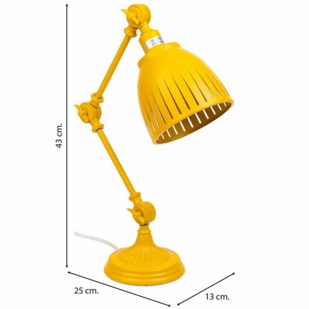 Flexo/Lampada da scrivania Alexandra House Living Giallo Metallo 13 x