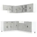 Ensemble d'armoires de cuisine 11 pcs Porto bois d'ingénierie