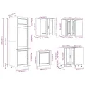 Ensemble d'armoires de cuisine 14 pcs Porto bois d'ingénierie