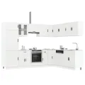 Ensemble d'armoires de cuisine 14 pcs Porto bois d'ingénierie