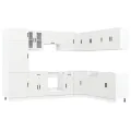 Ensemble d'armoires de cuisine 14 pcs Porto bois d'ingénierie