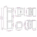 Ensemble d'armoires de cuisine 14 pcs Porto bois d'ingénierie