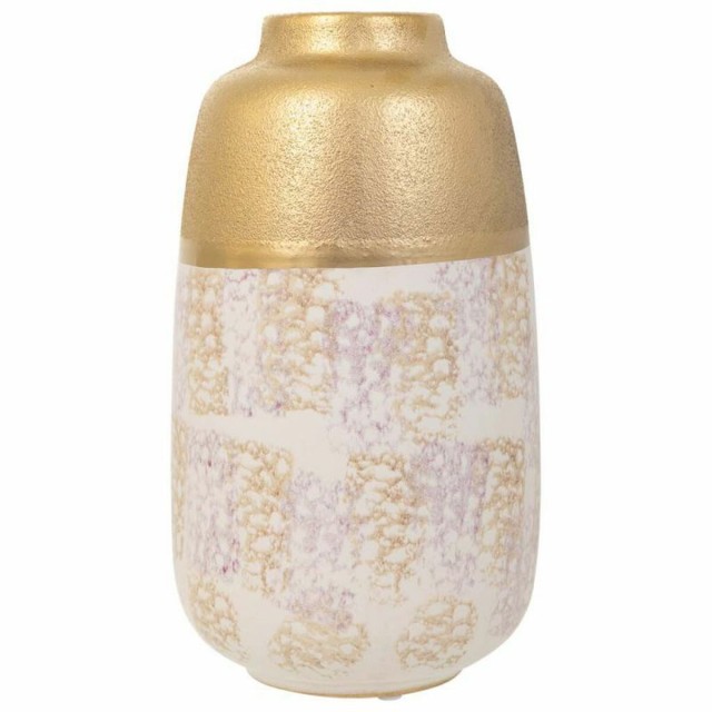 Vaso Alexandra House Living Oro Ceramica 15 x 28 x 15 cm